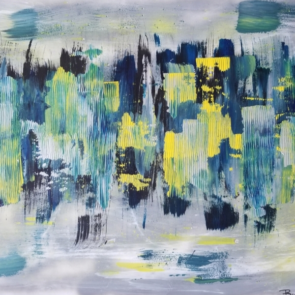 👨‍🎨SOLD🖼Abstract Hand Painting🖼👨‍🎨 - Picture 2 of 2